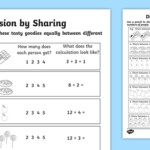 Division By Equal Sharing Word Problems KS1 Resources