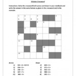 Division Crossword Worksheets 99Worksheets