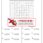 Division Math Crossword Fill Out Sign Online DocHub