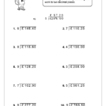 Division With Money Notation Worksheets K5 Learning Division Of Money