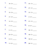 Division With Remainders Worksheet 1 Hoeden At Home 12 Best Images Of