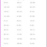 Division Worksheet Grade 3