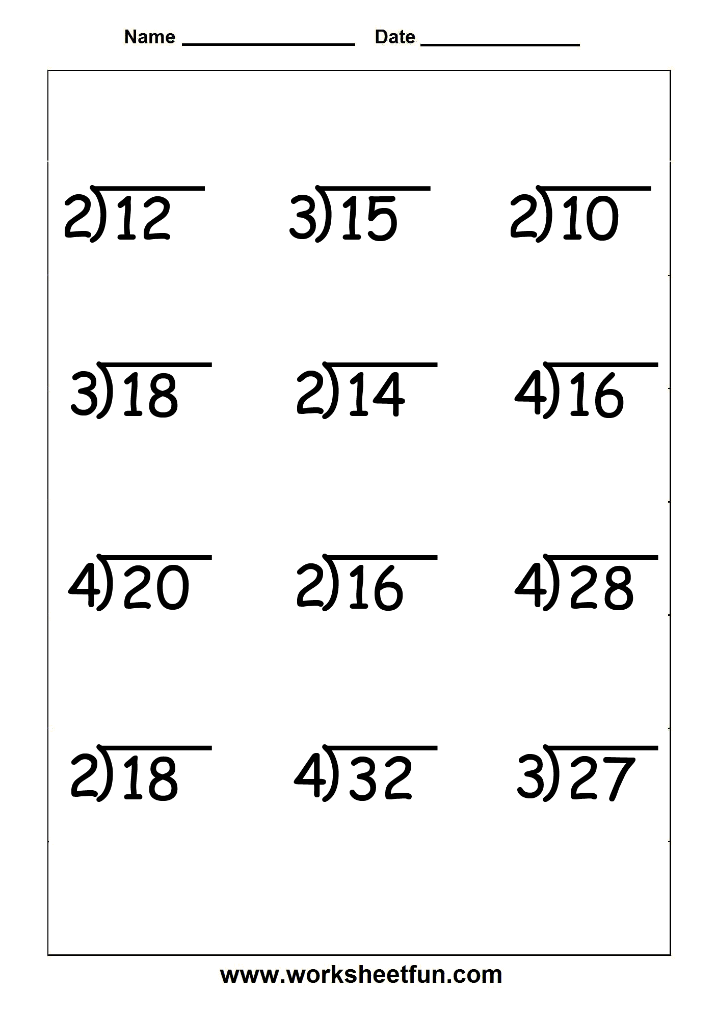 Division Worksheets 9 Worksheets FREE Printable Worksheets Worksheetfun