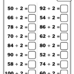 Division Worksheets Dividing By 2 Zoonki