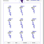 Division Worksheets For Grade 2 With Remainder Worksheets Download