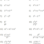 Exponent Worksheet Multiplication And Division