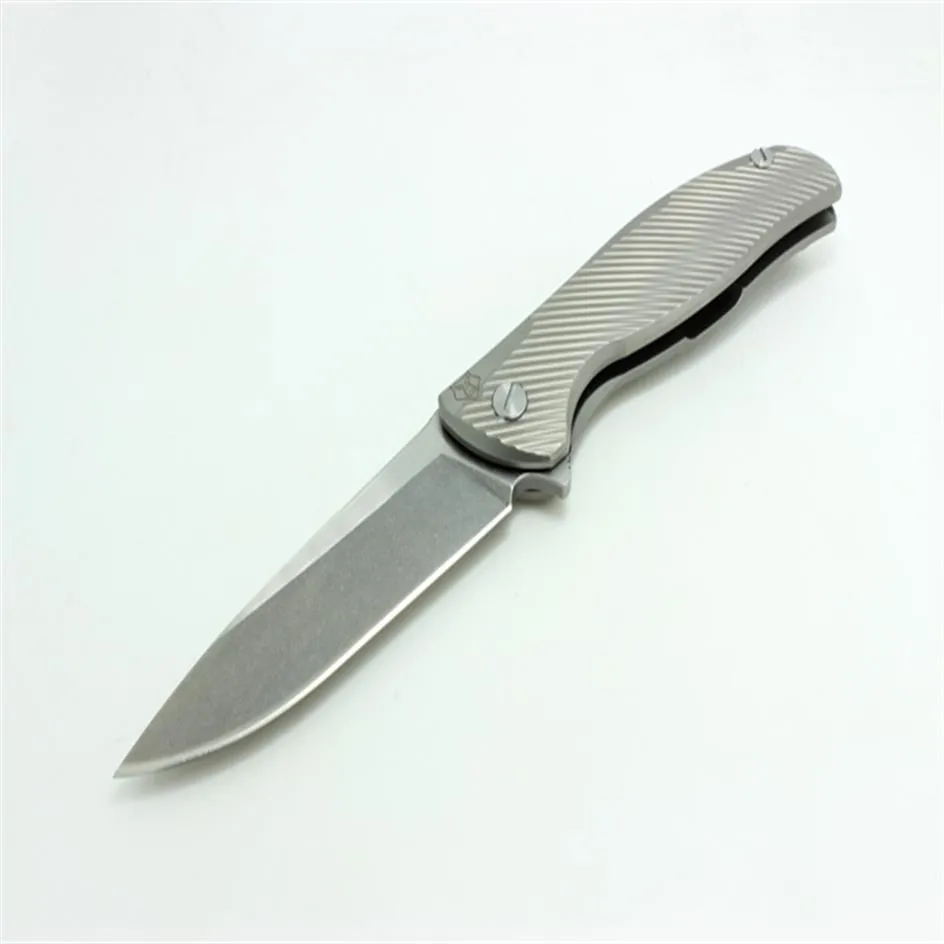 Flipper Model 95 Custom Division W Nudist Ti Frame White Titanium 