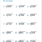 Fourth Grade Math Worksheets Free Printable K5 Learning Long Division