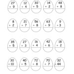 Free Printable Easter Addition Subtraction Multiplication Division Math Worksheets Voor