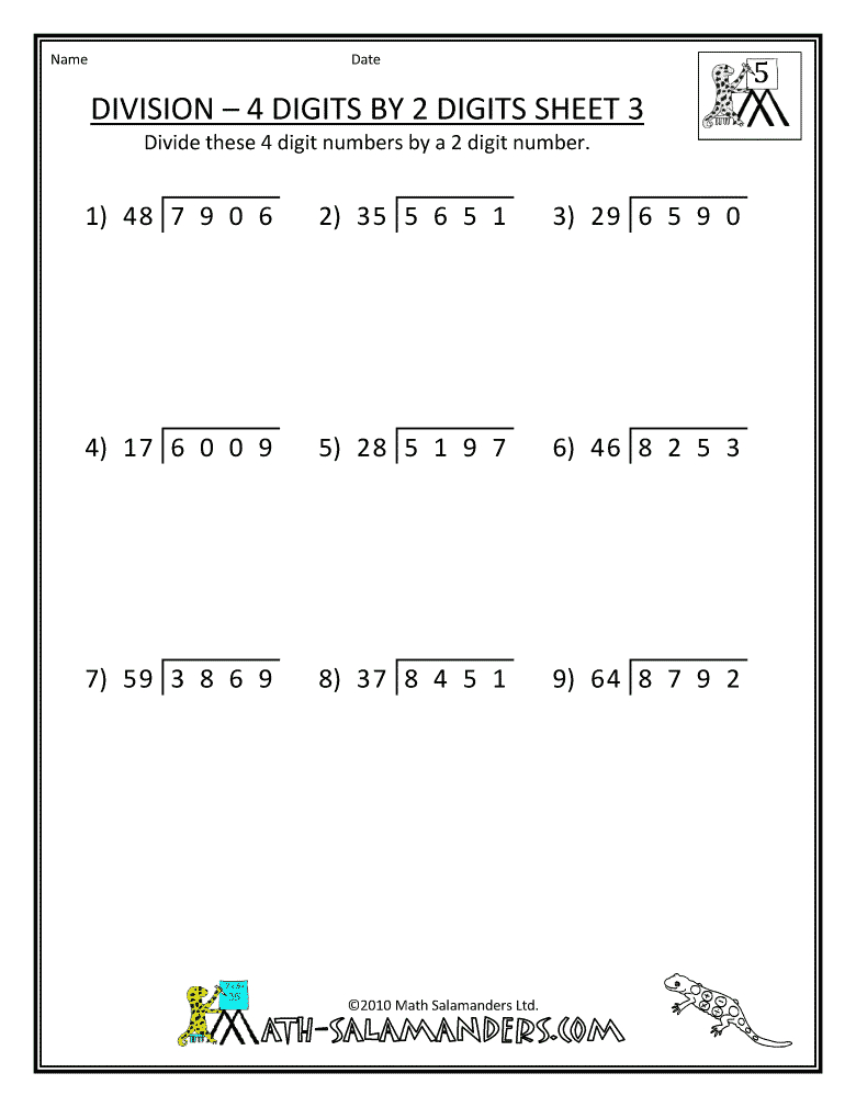 Free Printable Long Division Worksheets 5th Grade Printabletemplates 