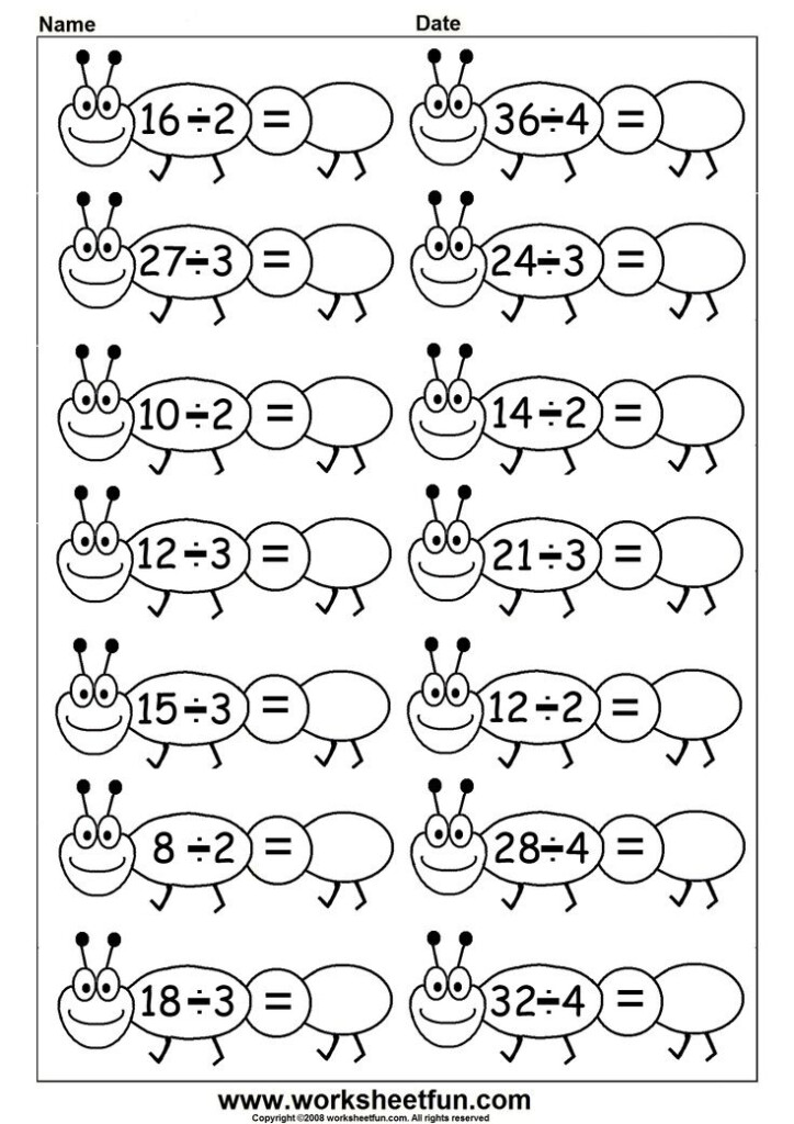 Fun Division 4 Worksheets Maths Pinterest Math Worksheets Math 