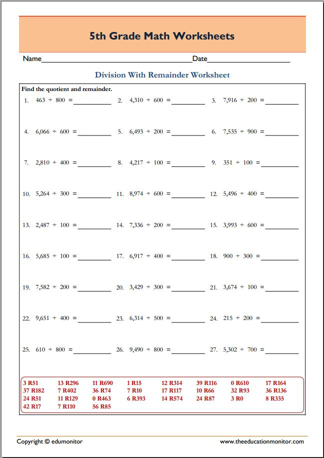 Grade 4 Long Division Worksheets Free Printable K5 Dividing Decimals 