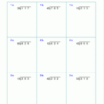 Grade 6 Math Worksheet Multiplication And Division Long Division With A