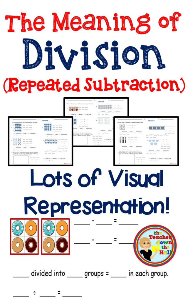 Great Visual Practice For Students Discovering The Meaning Of Division 