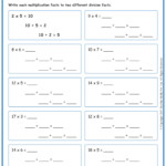 Inverse Operations Multiplication Division www grade1to6