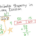 Long Division And The Distributive Property Math Elementary Math