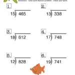 Long Division No Remainder Worksheet 4 Free Printable Worksheets For