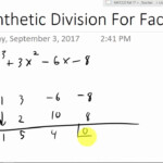 MAT220 Factoring Using Synthetic Division YouTube