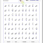 Mixed Division And Multiplication Worksheets