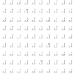 Multiplication Drills 2s Multiplication Worksheet With Answers