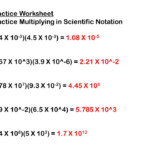 Operations With Scientific Notation Worksheet With Answers