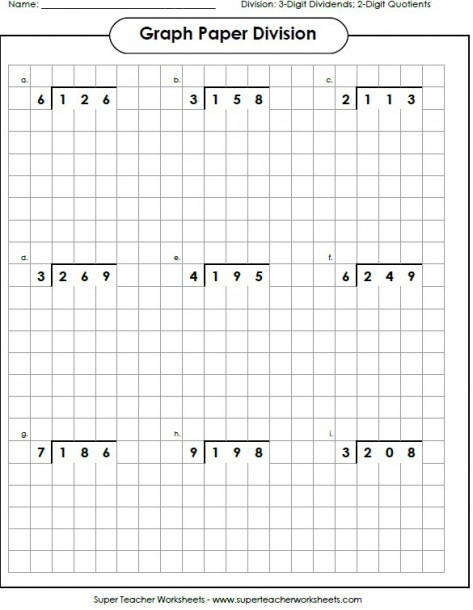 Simple Long Division Worksheet