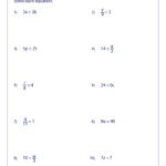 Solving Multiplication And Division Equations Worksheets Julia Winton
