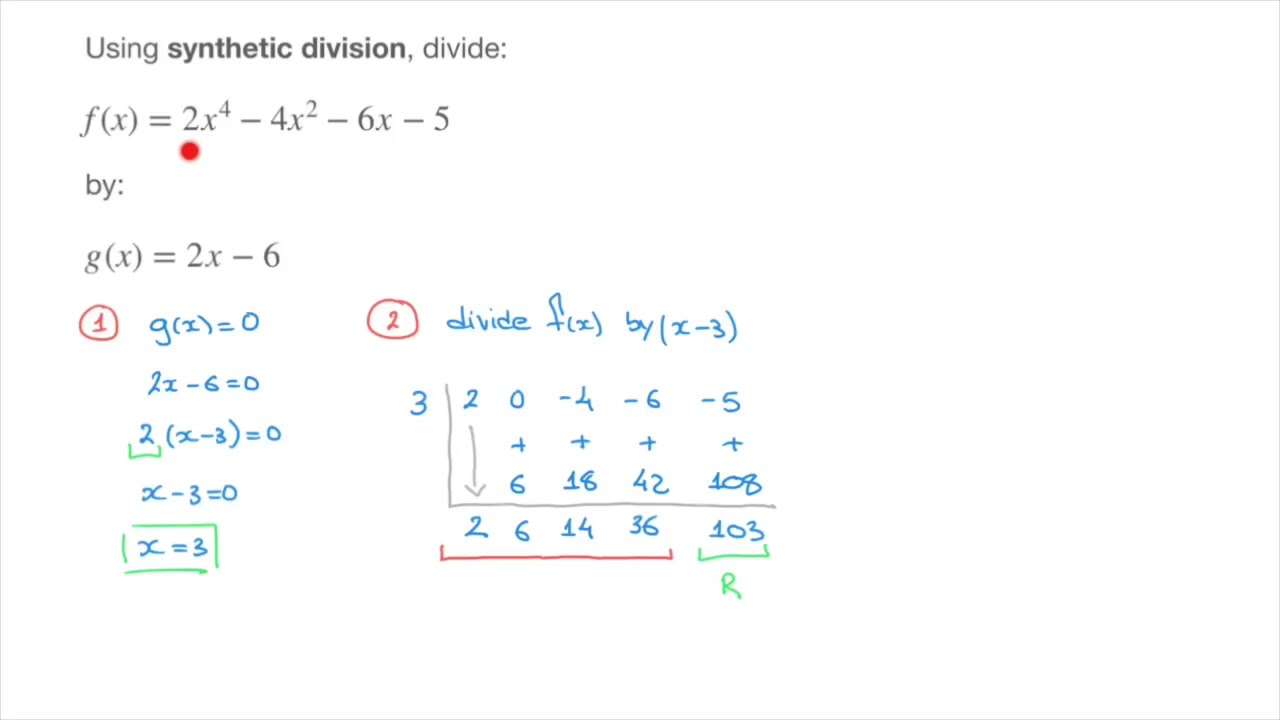 Synthetic Division Worksheet With Answers