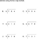 Teaching Division Ks2 Bus Stop Method Harold Arnold s Division Worksheets