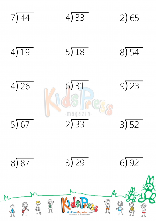 Two Digit By One Digit Division With Remainders KidsPressMagazine