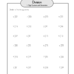 Two Digit Division Worksheets Division Worksheets Easy Math