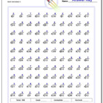 Two Minute Division Worksheets