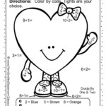 Valentine s Day Color By Number Division Fern Smith s Classroom Ideas