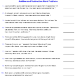 Word Problems Worksheets Dynamically Created Word Problems