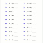 Worksheets For Basic Division Facts grades 3 4 Division Worksheets