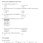 Year 5 Division Math Practice Questions Tests Worksheets