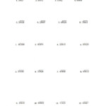 Zeros In Division Worksheet